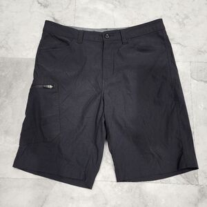 Eddie Bauer Men’s Size 33 Black Cargo Lightweight Nylon Shorts